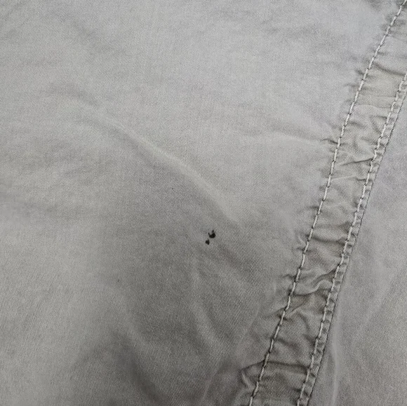 Affliction Y2K Cargo Coatal Detailed Mens Shorts Size 33 Cream Baggy Streetwear - Picture 13 of 14